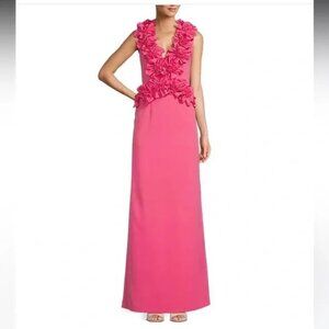 NWT $349 Antonio Melani Breast Cancer Awareness Mary-Cathryn Long Formal Dress 0